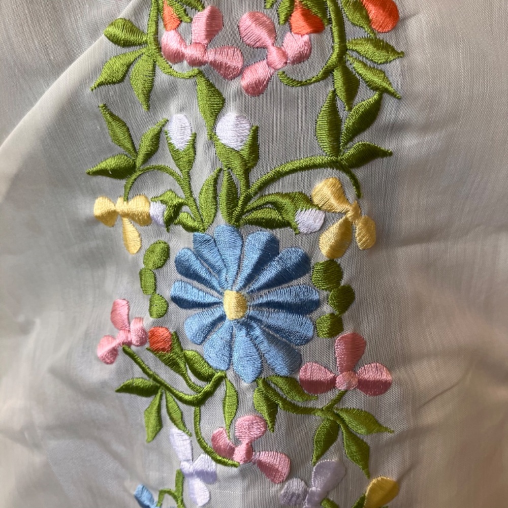 1950/60s vintage embroidered long sleeve shirt - Picture 3 of 13